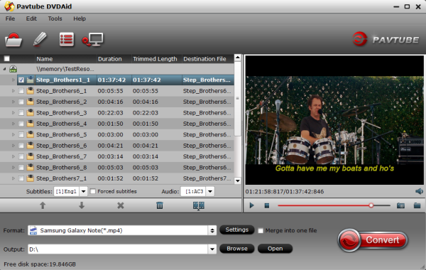 dvd to galaxy converter Watching DVD on Samsung Galaxy NotePro 12.2 with Subtitles