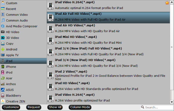 ipad air format Rip/Stream Blu ray movies to Apple iPad Air
