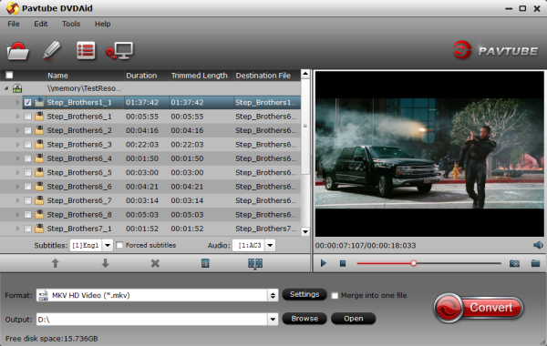 dvd to mkv hd Rip and Merge all DVD Content to One Single MKV HD Video File