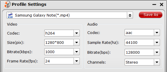 Galaxy Note 4 Video Settings