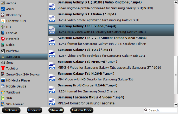 galaxy tab 3 format Copy/Transfer DVD ISO/IFO to Galaxy Tab 3 10.1