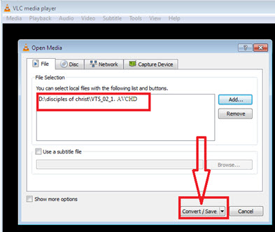 how to convert a video using vlc media player
