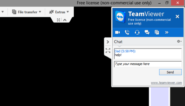teamviewer chat 11 Tips For Using Team Viewer   The Best Free Remote Desktop Connection Manager